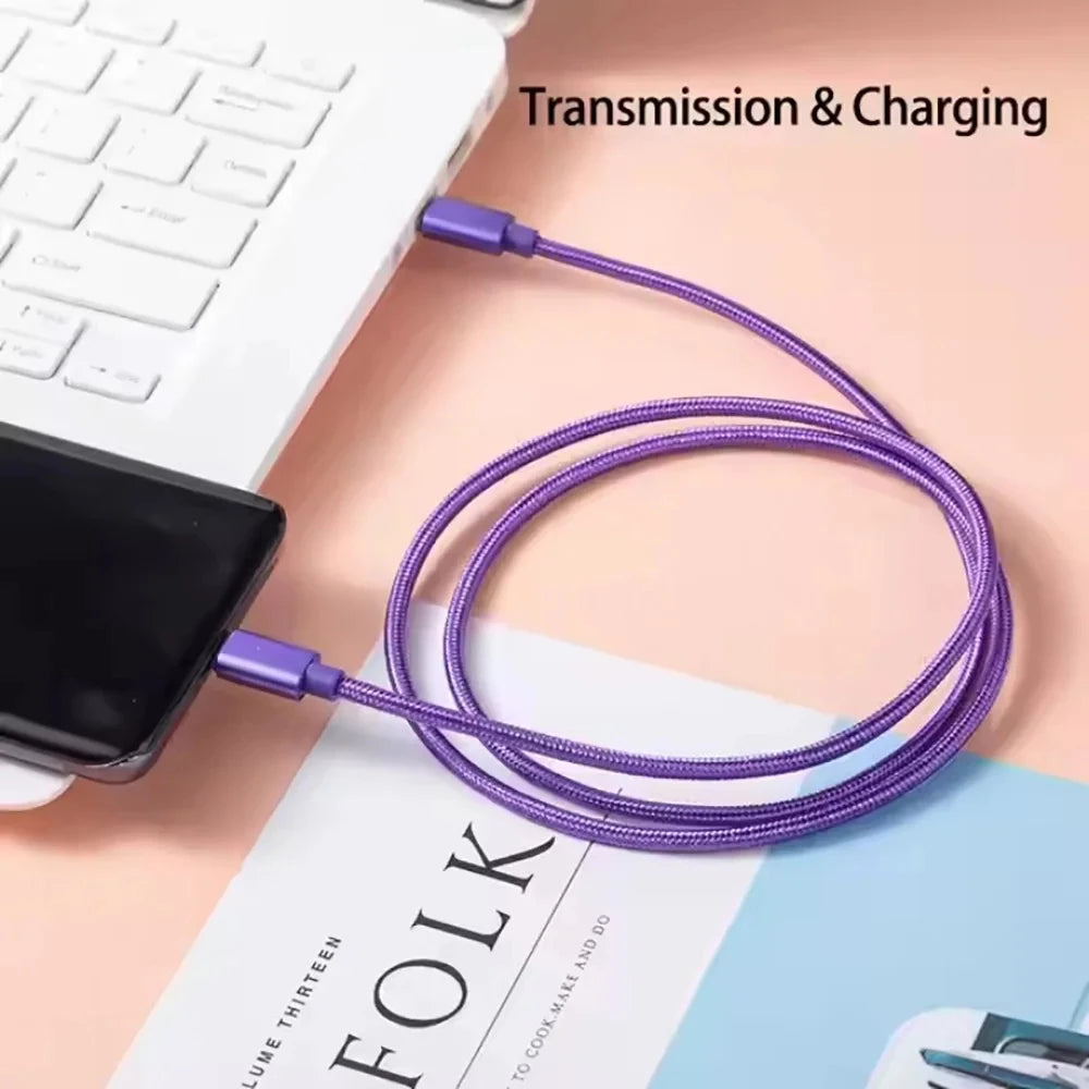 Cavo di ricarica rapida 60W da USB-C a USB-C 1M 2M 3M, cavo dati PD per iPhone 15 16 17 Pro Max, Xiaomi, Samsung, Huawei