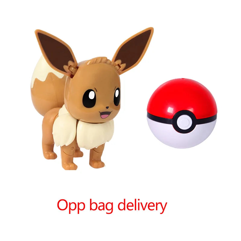 Pokemon Pokeball Figura Palla Pikachu Charizard Mewtwo Mew Eevee Gengar Lapras Blastoise Venusaur Gyarados Giocattolo Educativo Per Bambini