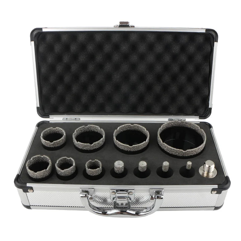 Set Seghe A Tazza M14 Punte Diamantate Per Forare A Secco Piastrelle Porcellana Marmo Granito 5 6 8 12 Pezzi