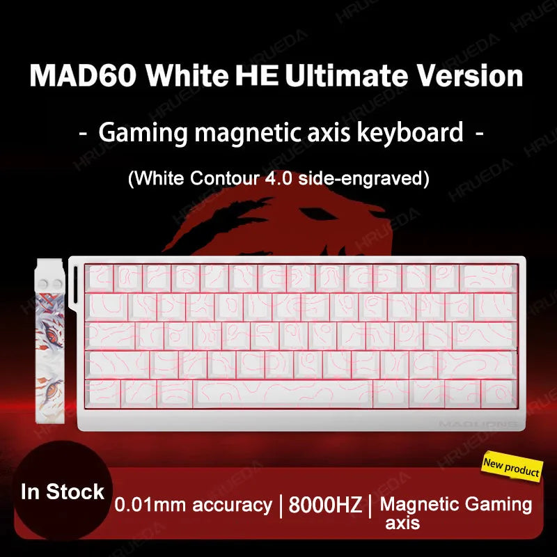 MADLIONS Mad 60he Mad60HE Mad 68HE Tastiera meccanica Interruttore magnetico Wired Hot Swap 8K Velocità di traina Tastiera da gioco personalizzata