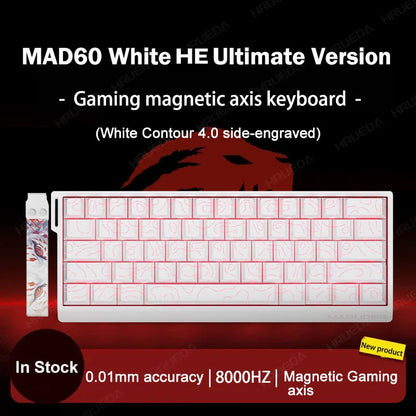 MADLIONS Mad 60he Mad60HE Mad 68HE Tastiera meccanica Interruttore magnetico Wired Hot Swap 8K Velocità di traina Tastiera da gioco personalizzata