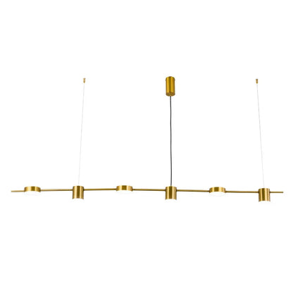 Lampada A Sospensione Postmoderna Tre Teste Per Ristorante In Ferro Nero E Oro Illuminazione Minimal Nordica Di Lusso