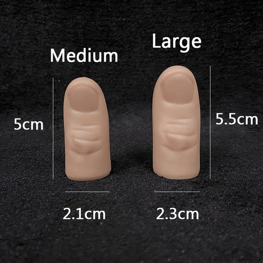 5 Pezzi Punta Del Pollice in Pet Per Trucchi Di Magia Close Up Accessorio Mentalismo