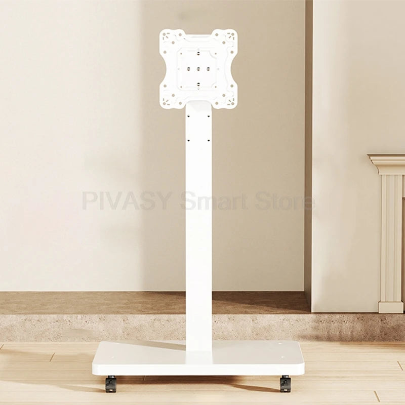 Supporto TV mobile universale con ruote 10 - 43 pollici Compatibilità 90 °   Carrello con rotelle regolabile in altezza con rotazione per lo streaming live