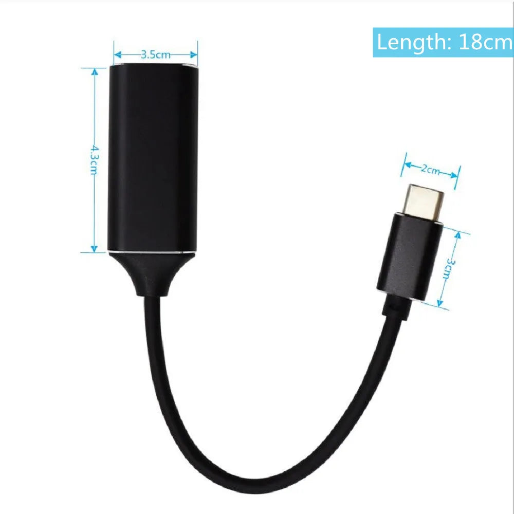 Cavo USB C A HDMI Adattatore 4K 60Hz Per PC Laptop MacBook Air TV Compatibile Universale