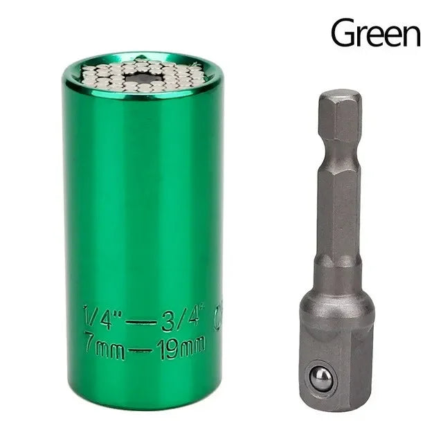 Onnfang 7-19/11-32mm chiave a cricchetto universale testa a bussola universale, chiave a bussola per uso domestico/chiave per utensili manuali
