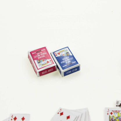 Carte Da Poker Miniatura 1:12 Per Case Delle Bambole Decorazione Casa Kawaii Accessori