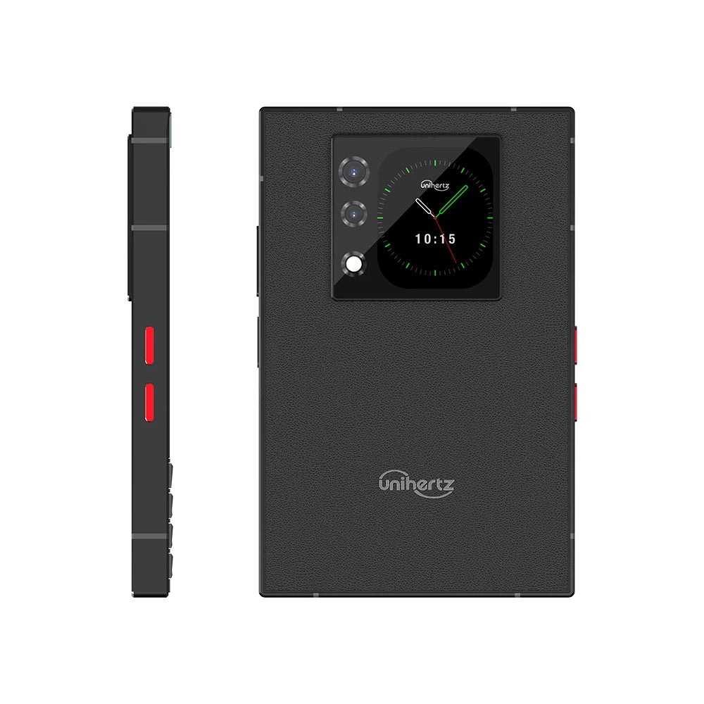 Smartphone Unihertz Titan 2 5G Android 15 con tastiera fisica Doppio schermo Memoria da 12 GB + 512 GB Doppia porta SIM Type-C