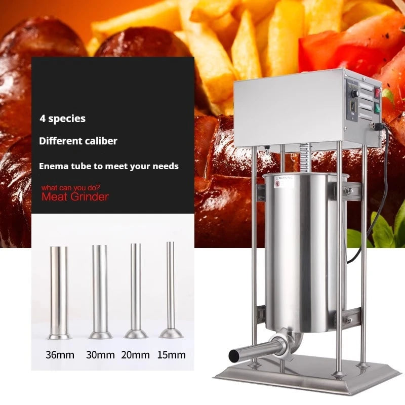 Riempitrice Per Salsicce Elettrica E Manuale In Acciaio Inox 304 Per Uso Domestico E Commerciale