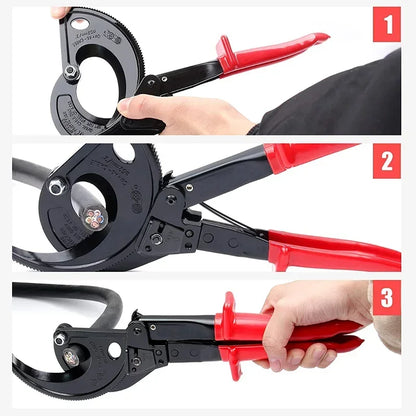 Tagliacavi Cricchetto In Rame E Alluminio Resistente Fino A 400 Mm2 Ideale Per Cablaggi Elettrici HS-520A