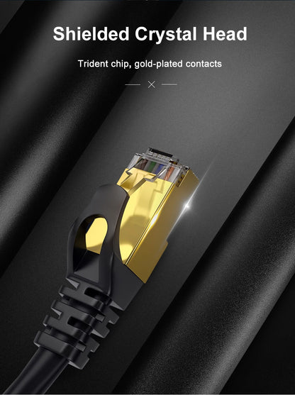 Cavo Ethernet Cat7 Schermato RJ45 10 Gbps Per Router E PC Alta Velocità Di Rete Affidabile