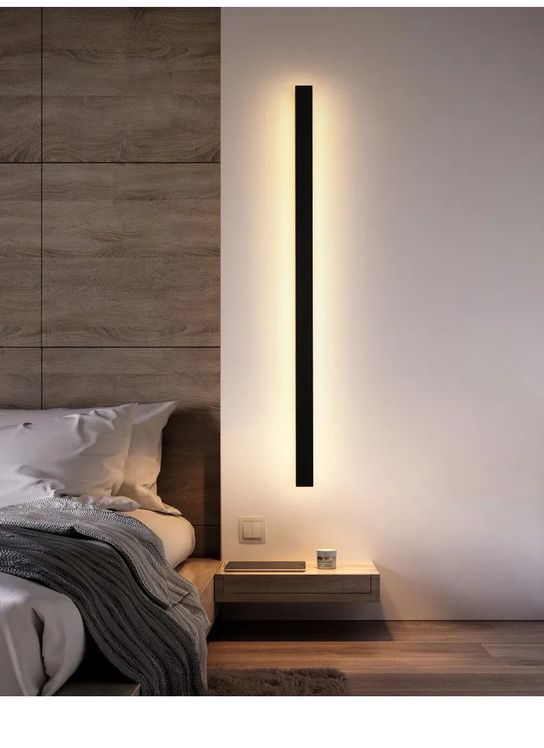 Lampada da Parete per Esterni Impermeabile con Striscia Led Ip65 Illuminazione per Giardino Scale e Soggiorno