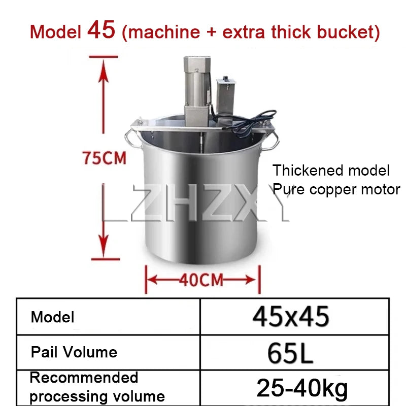 Friggitrice Automatica In Acciaio Inox 250W 220V Con Funzione Mescolamento Per Alimenti