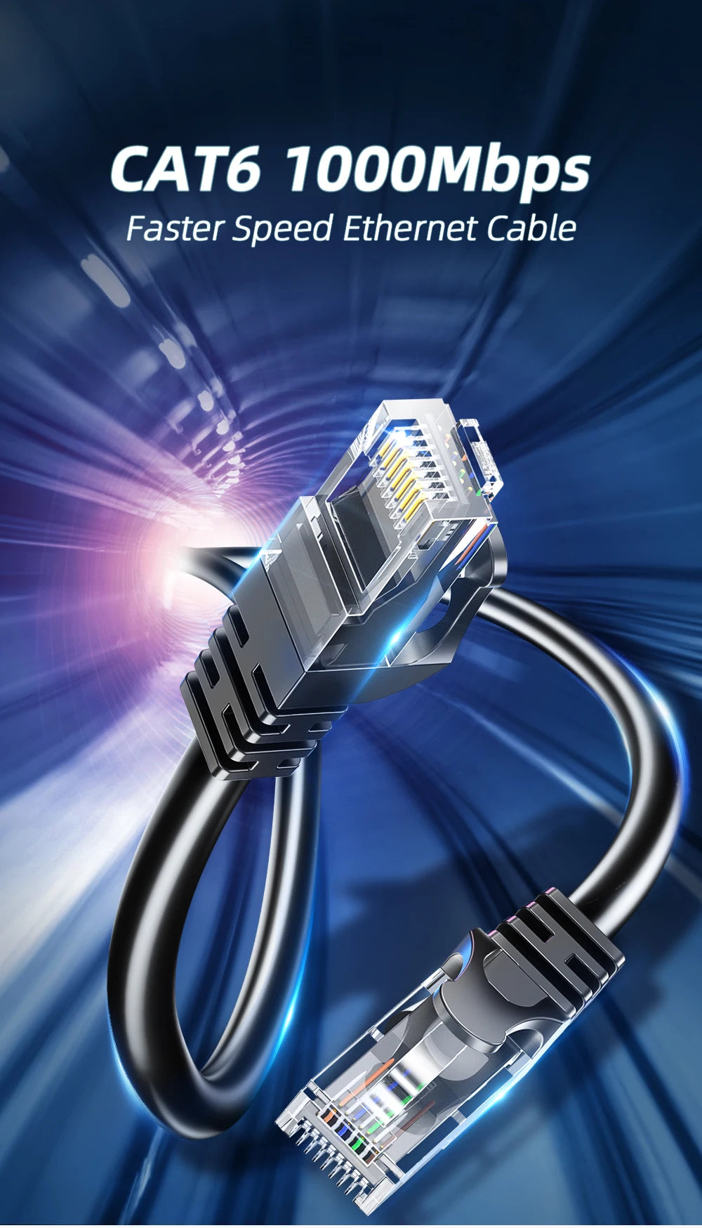 Cavo Ethernet Cat6 UTP RJ45 5m 10m 15m Per Router Portatile E Computer Ad Alta Velocità