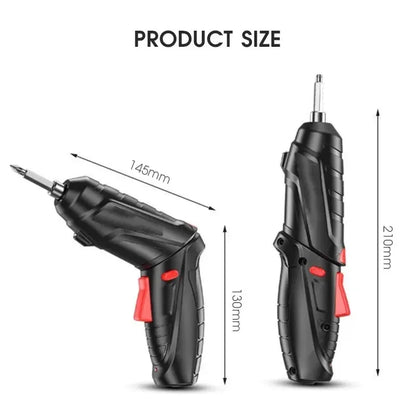 Set di Utensili Elettrici 3.6v per Manutenzione Domestica, Mini Trapano Elettrico con Batteria al Litio di Grande Capacità, Cacciavite Cordless per Uso Domestico ﻿