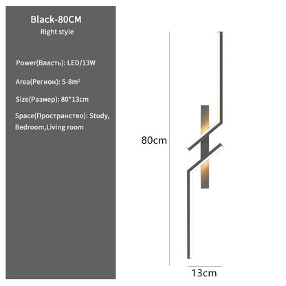 Lampada Da Parete A LED Per Camera Da Letto E Soggiorno Sconce Minimalista Con Illuminazione Uniforme