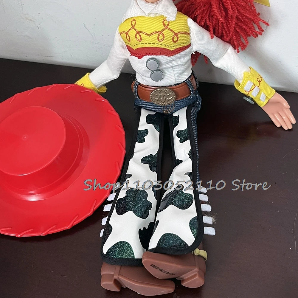 Toy Story 4 Talking Woody Jessie Action Figure Sing Soft Cute Anime Figure Decorazione Compleanno Modello Regalo Giocattoli