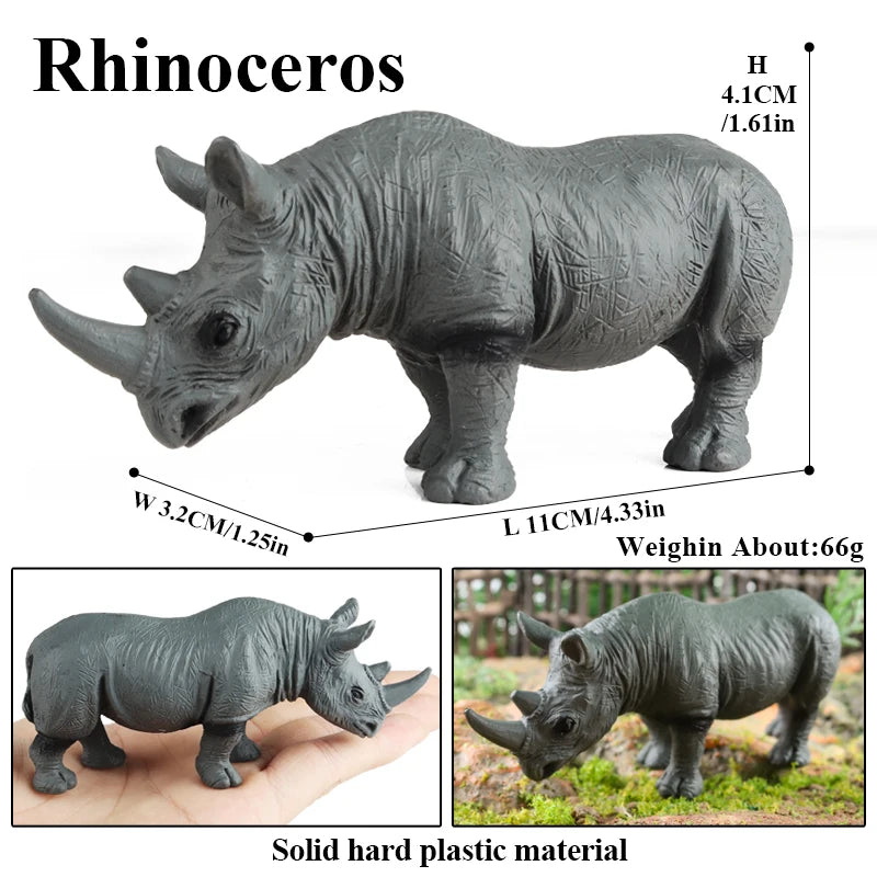 Oenux Modello Fattoria Fauna Selvatica Figurine Animali Per Bambini Regalo Educativo Interattivo