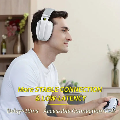 Cuffie Da Gioco Wireless 2,4 GHz Con Microfono ANC Per PS5 PS4 PC Mac Suono Chiaro E Connessione Stabile