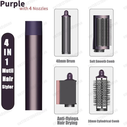Nuovo Multil Hair Styler Asciugacapelli automatico per arricciare Asciugacapelli ad aria calda/fredda 1300W Piastra per capelli Curling Barrel Spazzola Asciugacapelli per salone