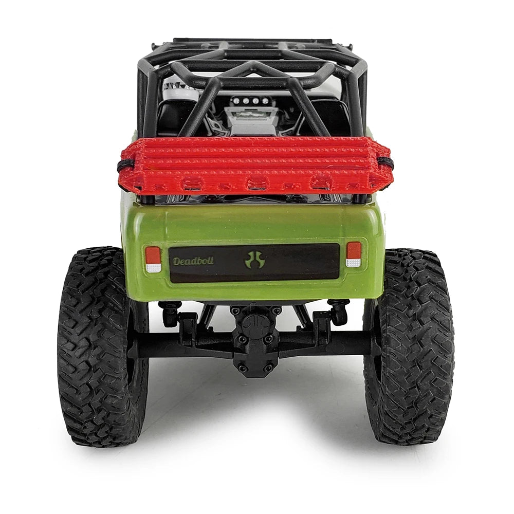 Decorazione Auto RC Mini Jack Stand Con Gancio Rimorchio E Rete Per Bagagli 1 18 E 1 24 Scale