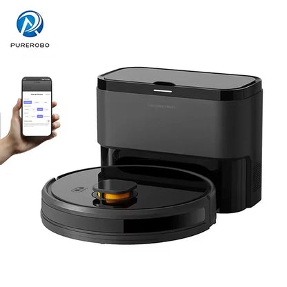 Purerobo LDS Robot Aspirapolvere X7-D Alta Potenza di Aspirazione WiFi 2.4G Svuotamento Automatico Collettore di Polveri Tuya Smart Home App Compatibile