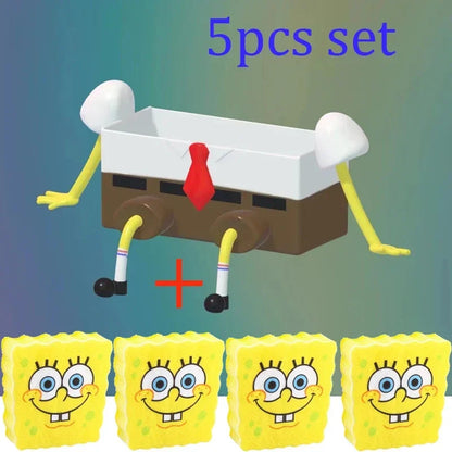 Spugna Per Piatti Con Spazzola Integrata SpongeBob Panno Cucina Abrasiva Per Pulizia Efficace