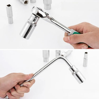 Set di bussole lunghe corte da 3/8 pollici CRV 6-24mm Adattatore per presa profonda per chiave a bussola a cricchetto di coppia Strumento manuale di riparazione