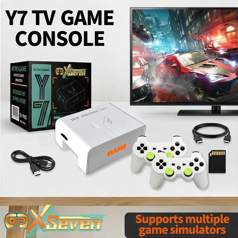 Nuova Console di Gioco Coopreme Y7 X7 128G 2026 con Sistema Linux, Video 4K, TV Box, Controller Wireless, Giochi Retro 10000+ e Supporto PSP