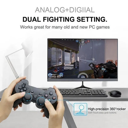 2 controller di gioco wireless 2.4G senza ritardo per PC, joystick USB per PC, Android TV, compatibili con GD10/M8/G5/G11 Pro GAME BOX