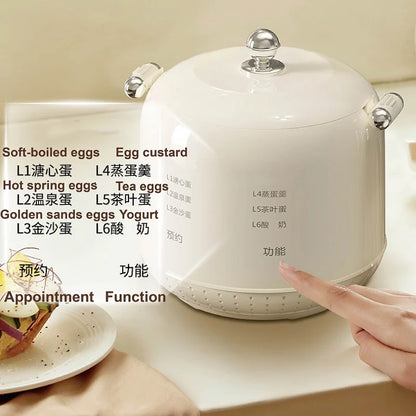 Cuociuova Elettrico Intelligente Multifunzionale 300W Capacità 4 6 Uova Per Colazione Compatto 220V