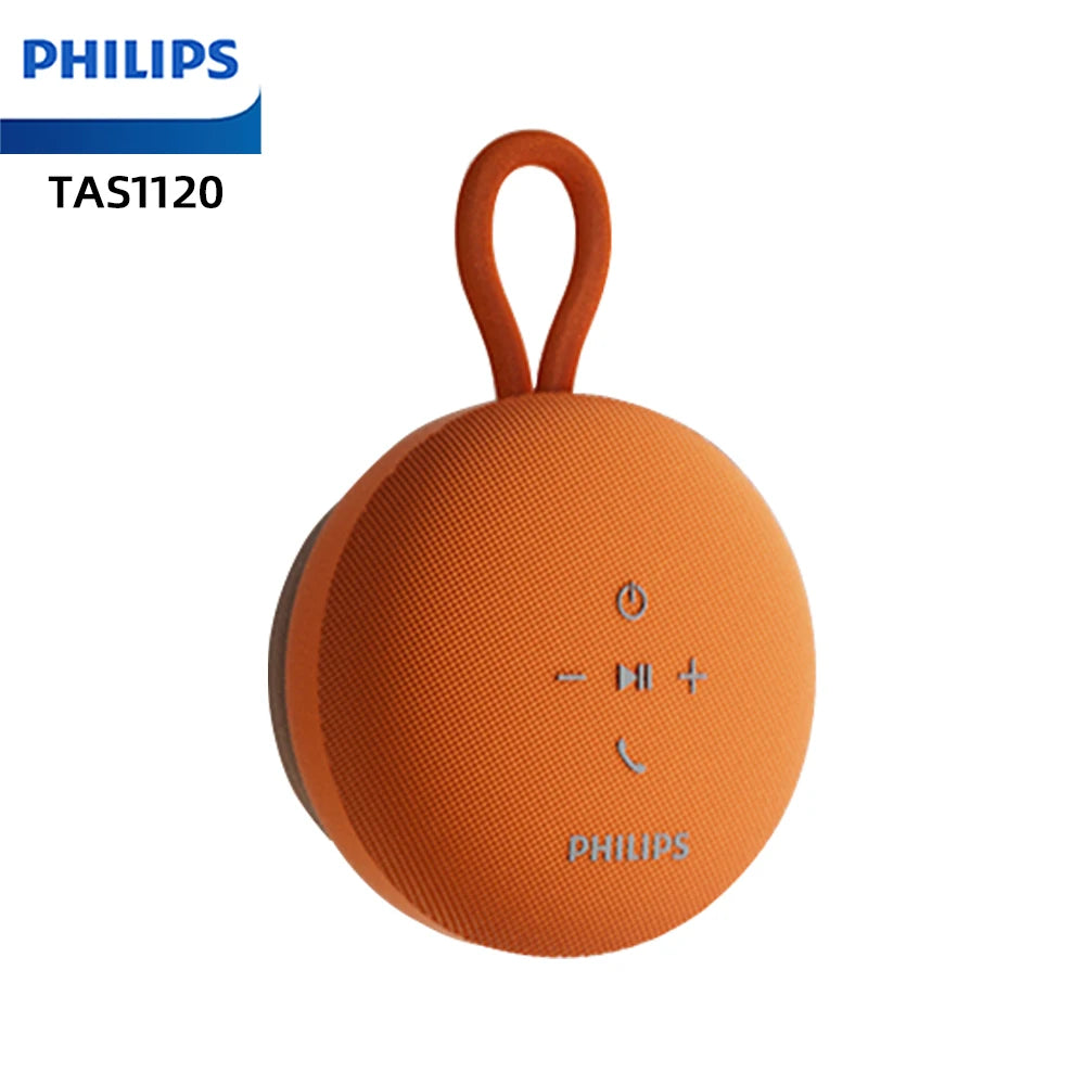 Philips TAS1120 Altoparlante Bluetooth da 800 mAh, cassa audio impermeabile per interni ed esterni con ventosa e cordino, altoparlante portatile per esterni