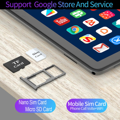Tablet Android 10.1 Pollici Octa Core Doppia Fotocamera Dual SIM 3G Telefonata Bluetooth WiFi 4 GB RAM 64 GB ROM
