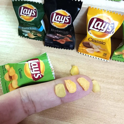 Cibo Miniatura 1:6 Patatine Fritte Realistiche In Buste Set Da Casa Delle Bambole Per Blythe BJD