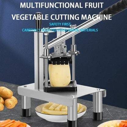 Tagliapatate Industriale Inox Dicer Verticale Manuale Per Patatine 7 10 14 Mm Verdure Frutta