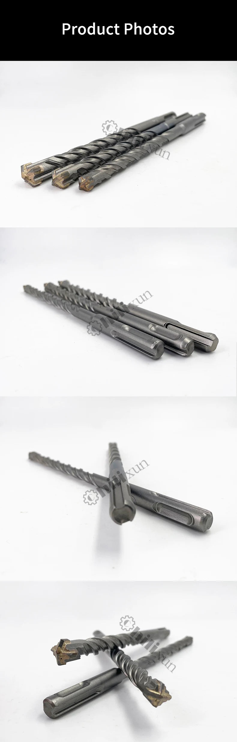 Punte Da Trapano Per Muratura Sds Plus 160 Mm Tipo Croce In Acciaio Al Tungsteno 6 8 10 12 14 16 Mm