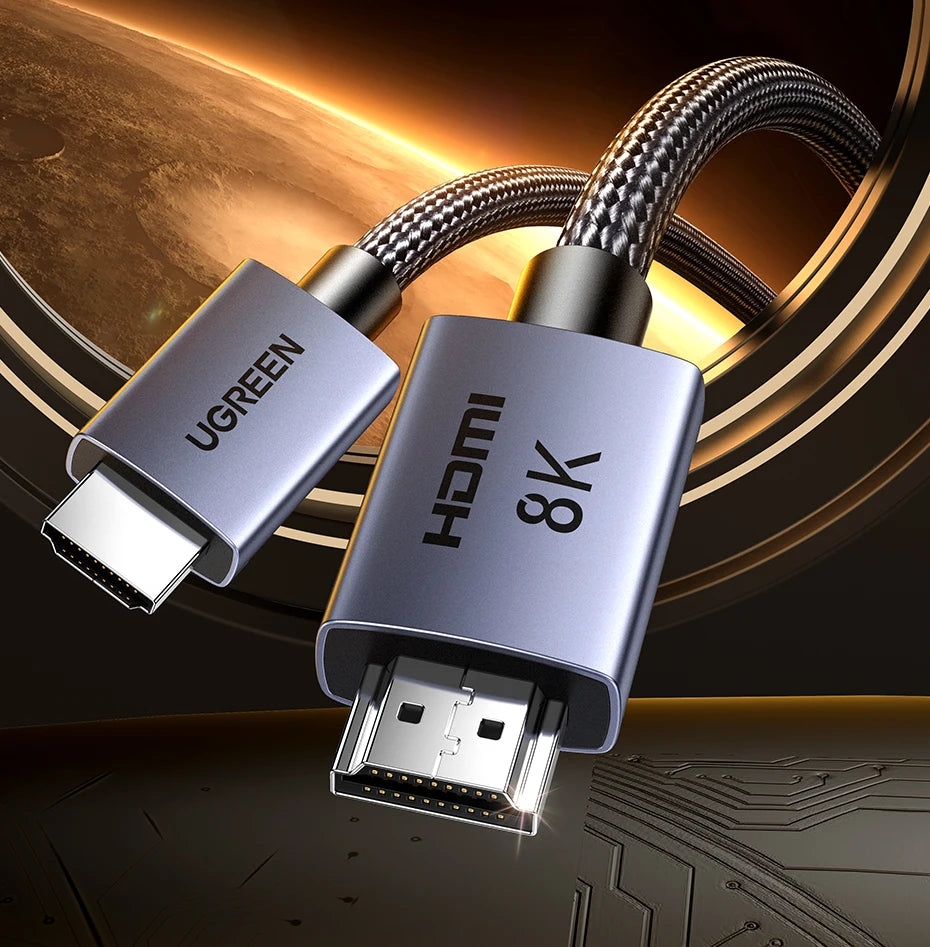 Cavo HDMI UGREEN 8K/60Hz per PS5 Xiaomi TV Box cavo 8K @ 60Hz certificato ad altissima velocità 48Gbps Dolby Vision HDCP2.3