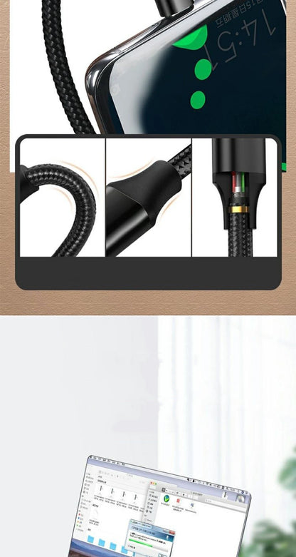 Cavo di Ricarica Usb C Pd 4.0 Angolo di 90 Gradi 100W per iPhone 15 Pro Max Xiaomi Huawei MacBook iPad
