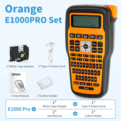 Etichettatrice Industriale Portatile 203 Dpi Compatibile Con Stampante Per Tubi Termorestringenti E Avvolgimento Cavi