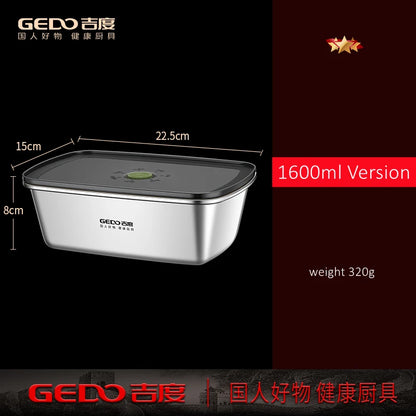 Contenitore Per Alimenti In Acciaio Inox 304 Lfgb Sottovuoto Leggero Capacità da 500ml a 1600ml