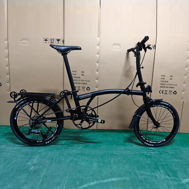 Bicicletta Pieghevole 20 Pollici Da Donna Leggera A 9 Velocità Portatile E Retrò