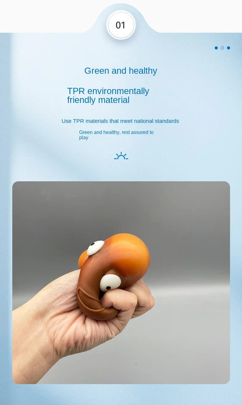 1-10PCS Giocattoli per ridurre lo stress Palline sparse Gadget per ridurre lo stress Palla appiccicosa Cacca Giocattoli peculici Giocattoli per ridurre lo stress