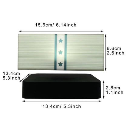 Lampada Fluttuante Maglev Dorata A Forma Di Banconota Lanterna Decorativa Originale