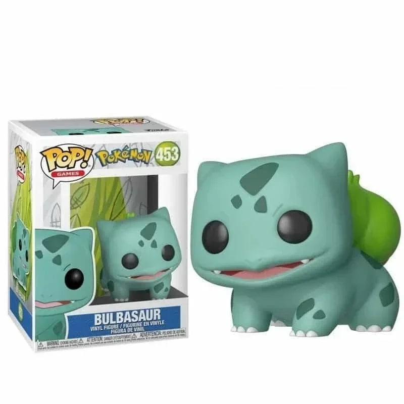 Funko Pop Pikachu 353 #   Bulbasaur 453 #   Charmandro 455 #   SQUIRTLA 504 #   Figure Toys Modelli di collezione di bambole in vinile per regalo per bambini