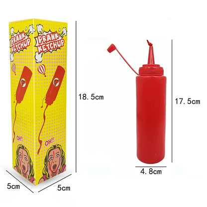 Bottiglia Ketchup Finta in Silicone Scherzo Divertente per Bambini Adulti Regalo Sorpresa