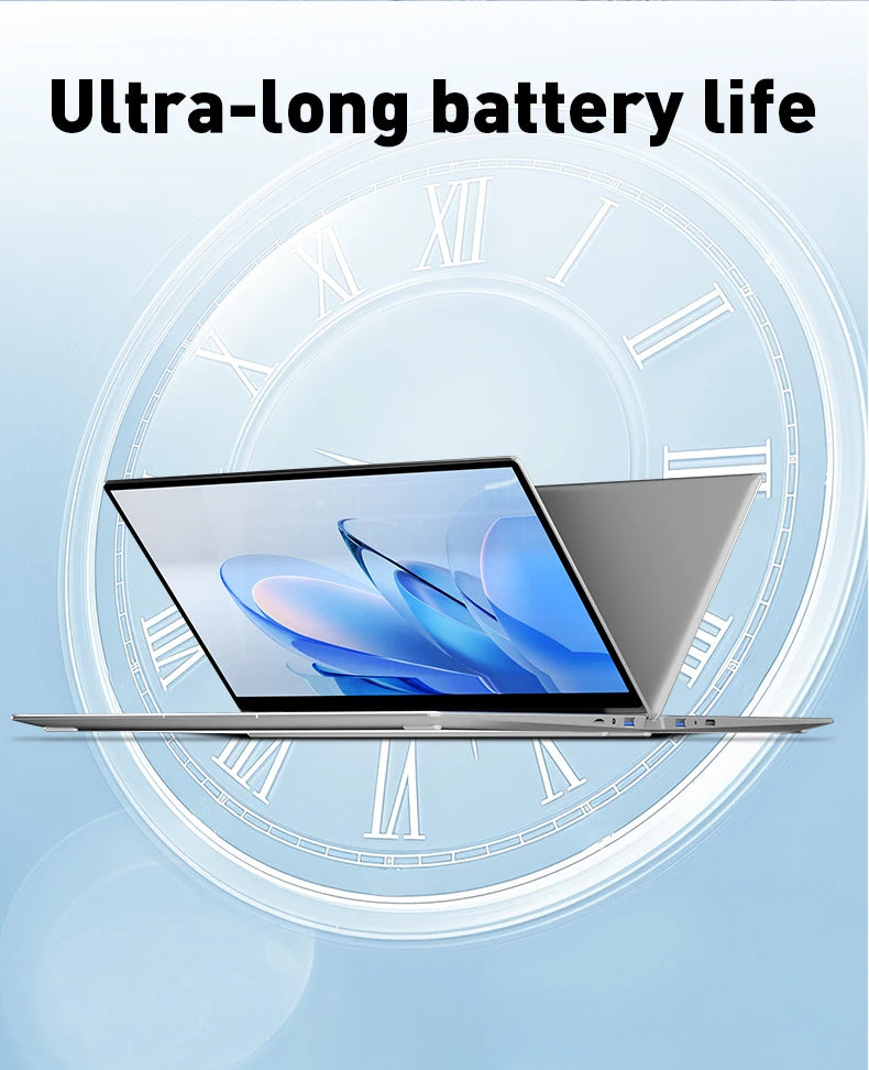 Notebook 14,1 Pollici Sottile Con Display Full HD 1920x1080 16GB RAM 2TB SSD Windows 11