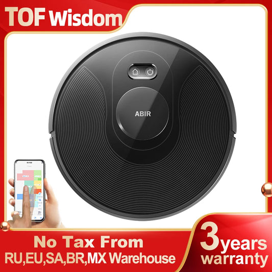 Aspirapolvere Robot Abir X8 con Laser Mappatura LiDAR SLAM e Zone Pulizia Multiplano