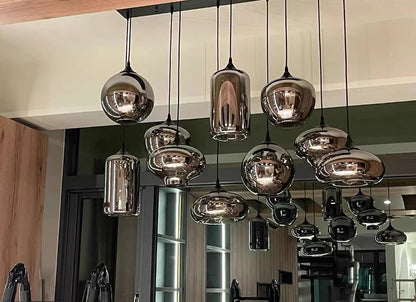 Lampada Sospensione Led Moderna In Acciaio Inossidabile Spazzolato per Soggiorno E Sala Da Pranzo