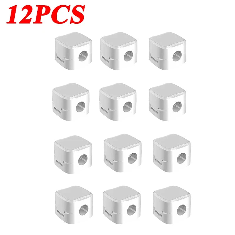 Portacavi magnetico con clip per cavi, porta cavi adesivo, organizer per cavi per la gestione della scrivania dell'home office