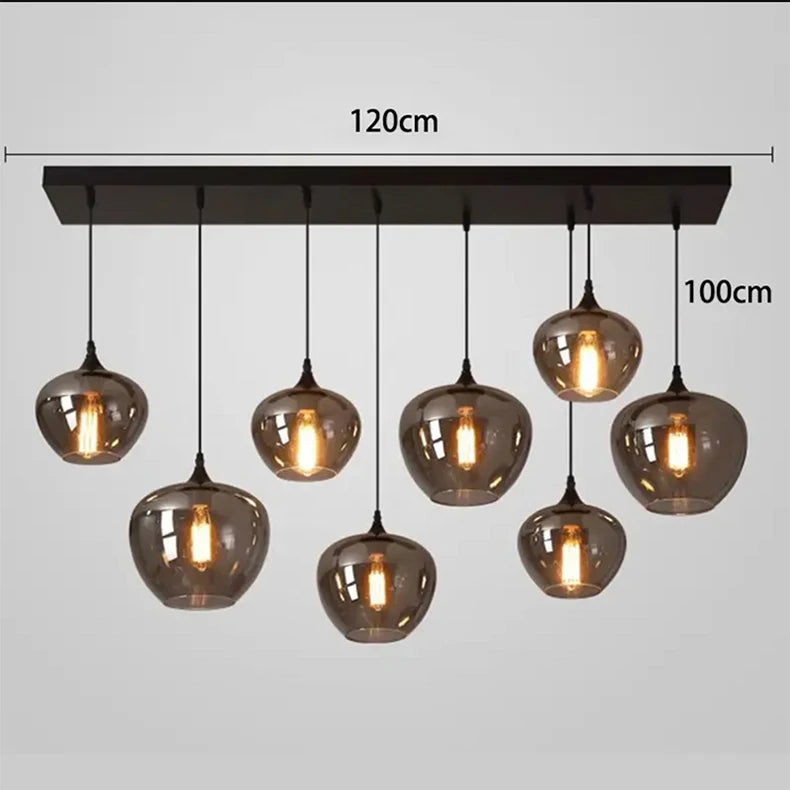 Lampada Sospensione Led Moderna In Acciaio Inossidabile Spazzolato per Soggiorno E Sala Da Pranzo